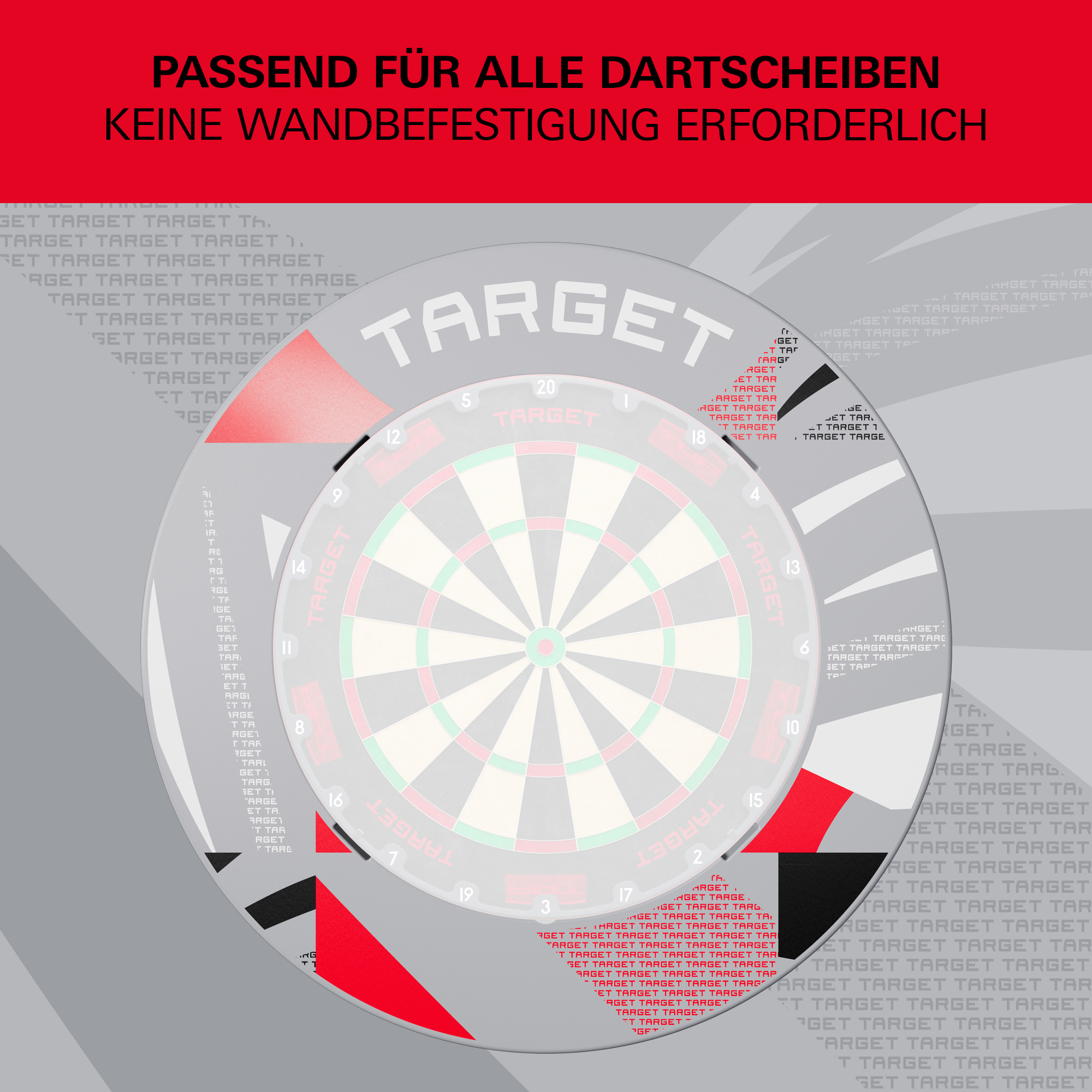 Target Notched Surround - Grau gemustert Kompatibilität