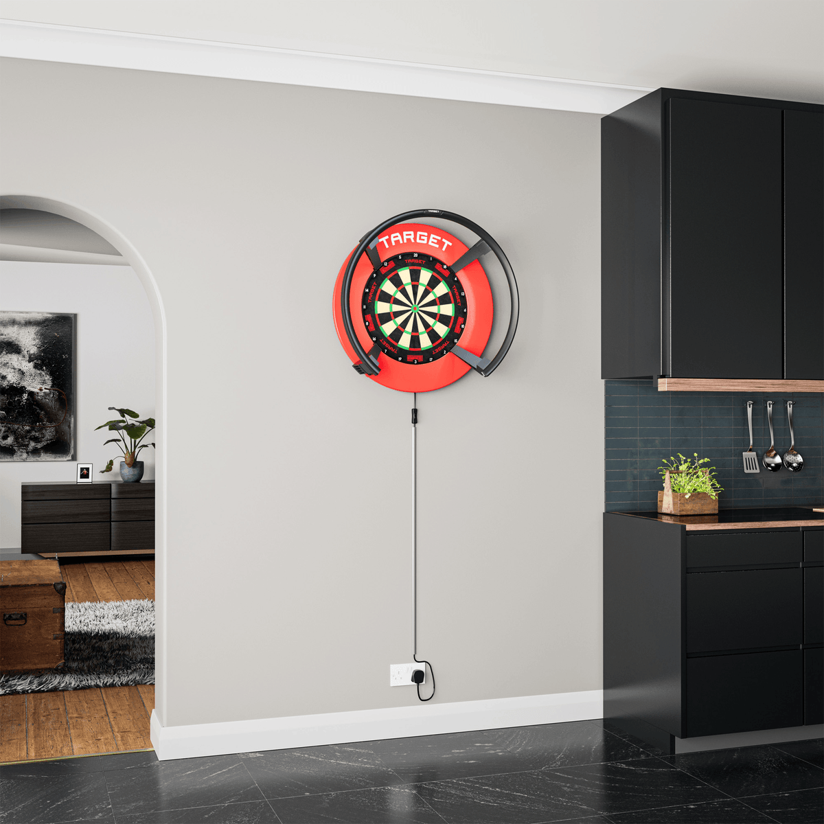 Target Notched Surround - Rot Anwendungsbeispiel