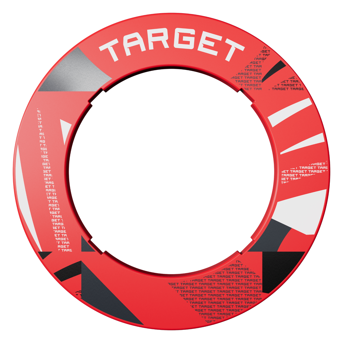 Target Notched Surround - Rot gemustert
