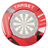 Target Notched Surround - Rot gemustert mit Board