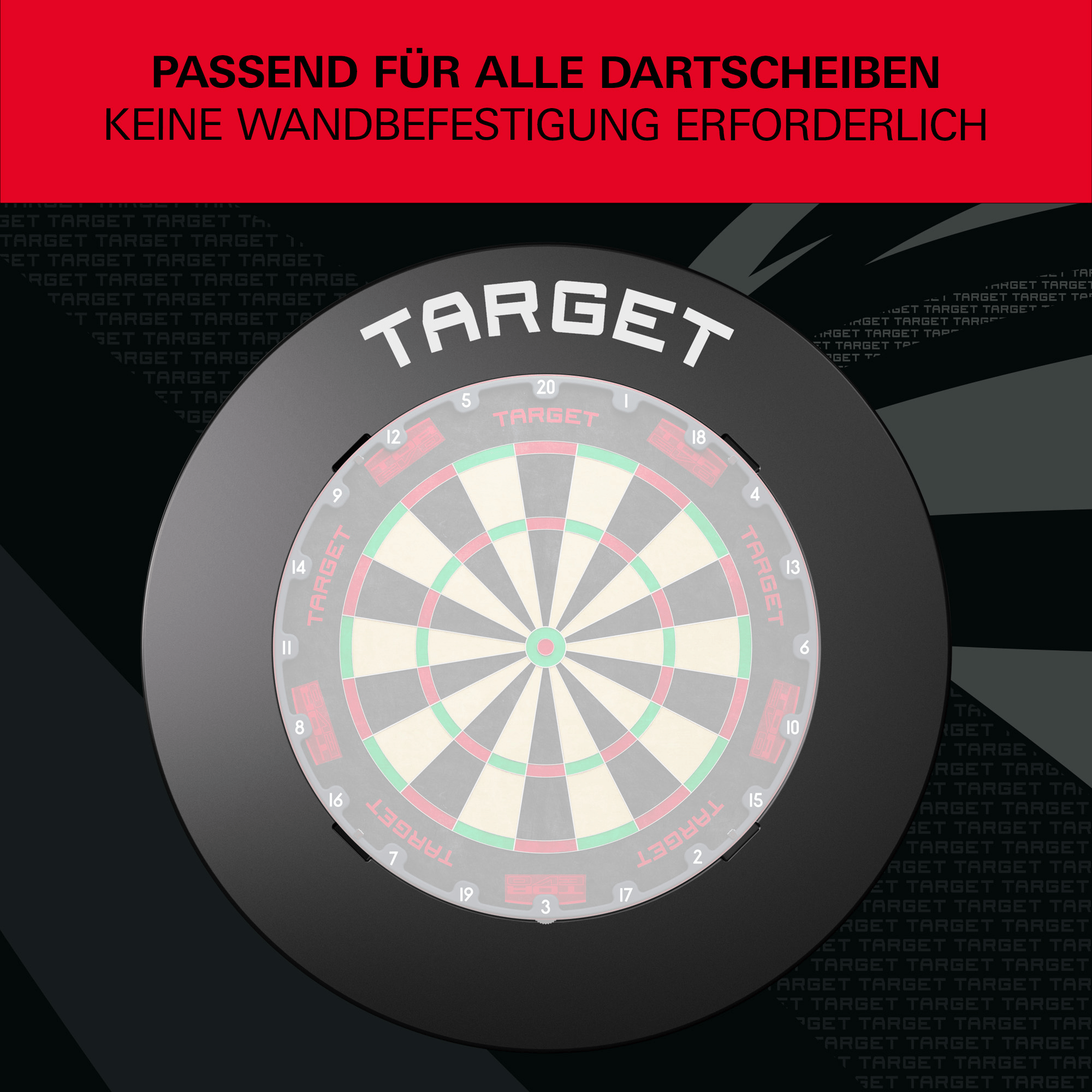 Target Notched Surround - Schwarz Kompatibilität