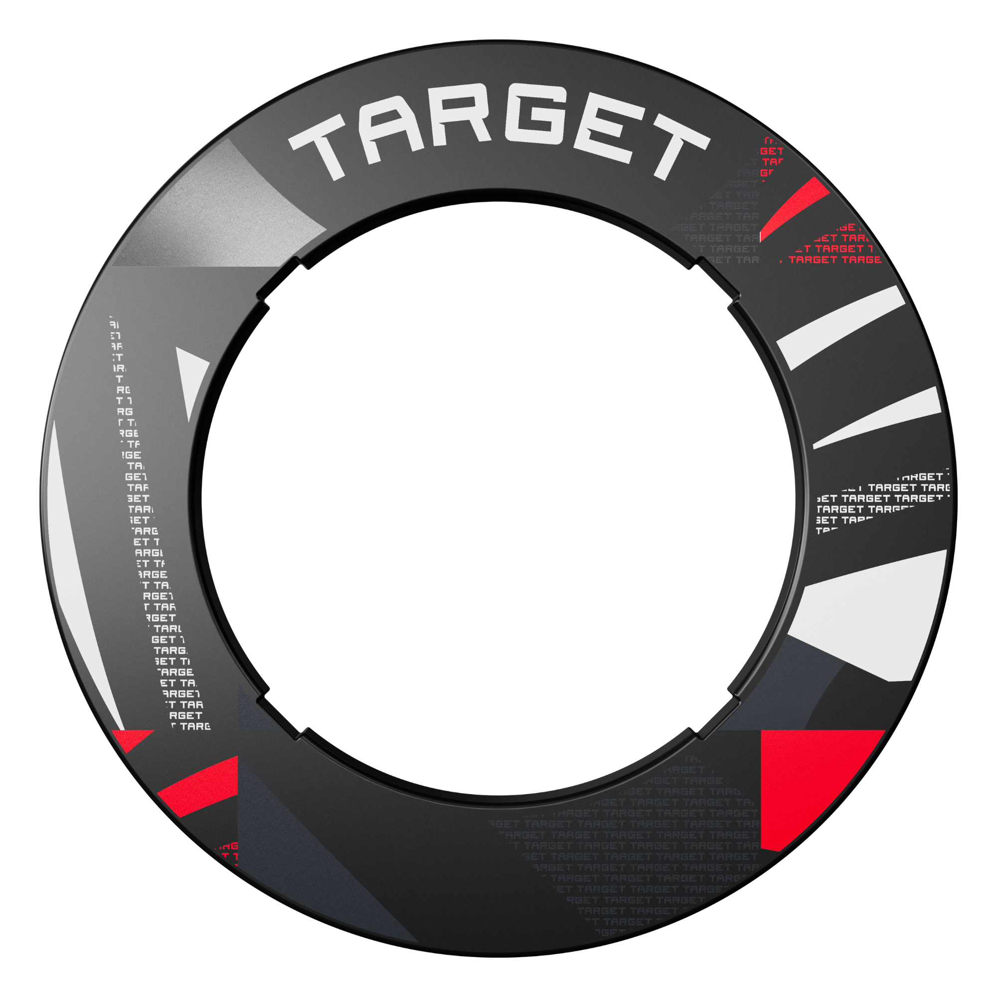Target Notched Surround - Schwarz gemustert