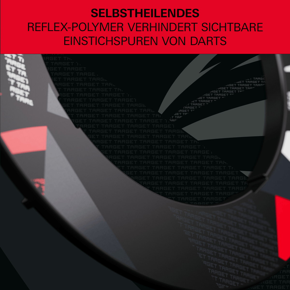 Target Notched Surround - Schwarz gemustert Detail Material