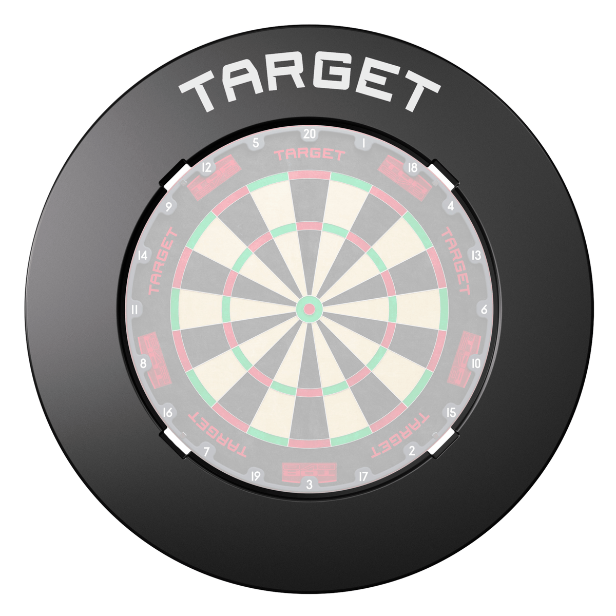 Target Notched Surround - Schwarz mit Board