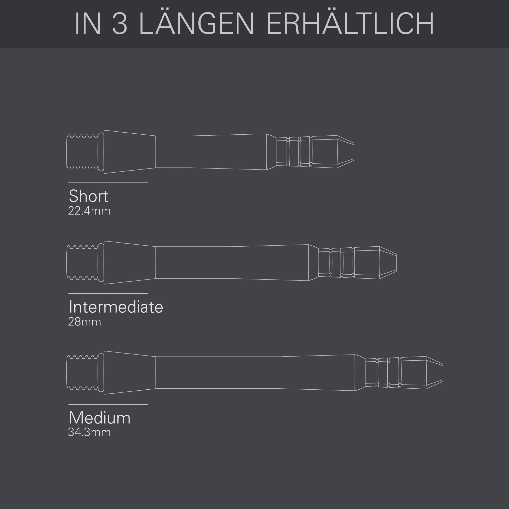 Target Phil Taylor Power Chrono Titanium Shafts Längen