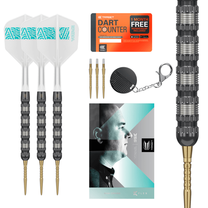 Target Rob Cross 95K Swiss Point Steeldarts Inhalt