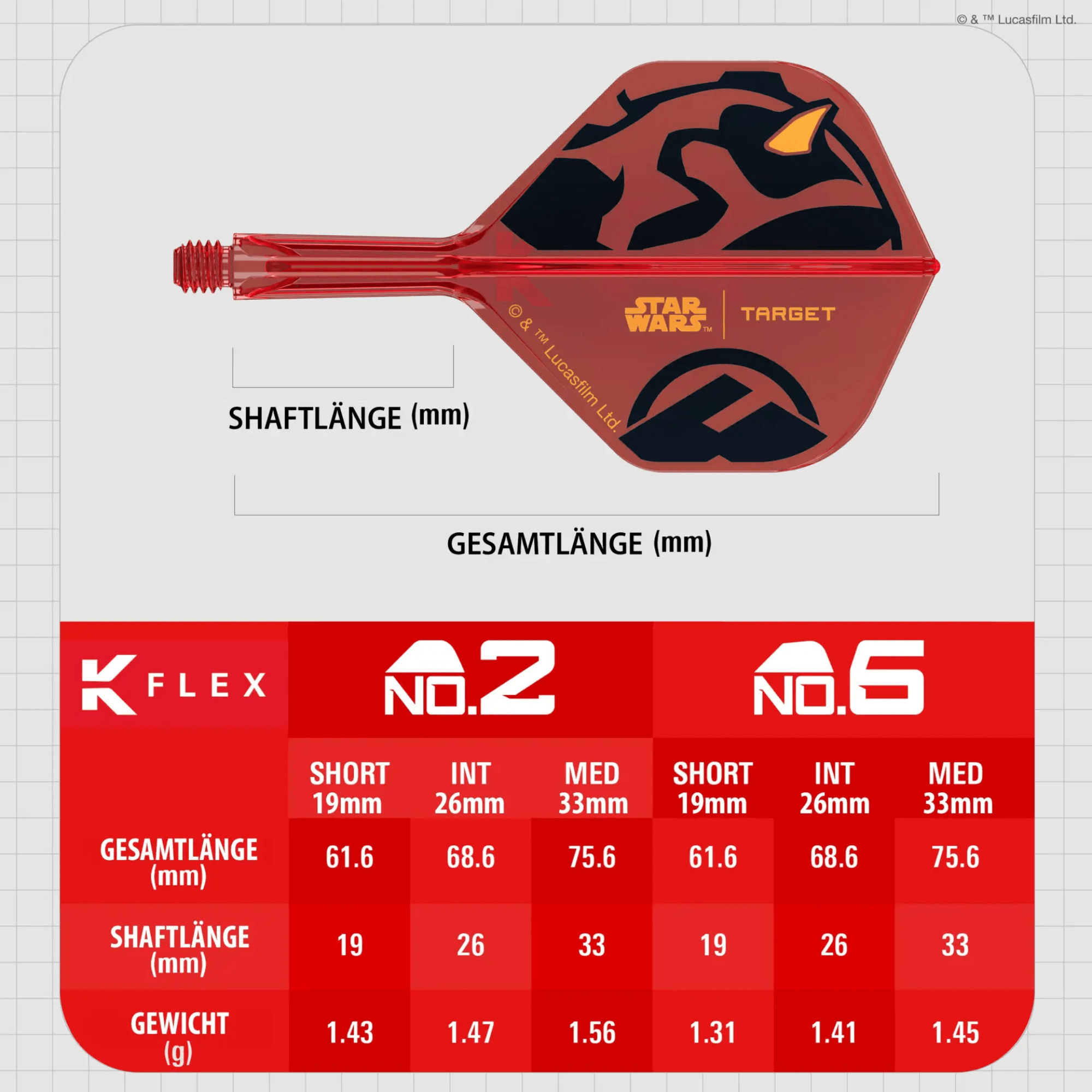 Target Star Wars K-Flex Darth Maul NO2 Größen