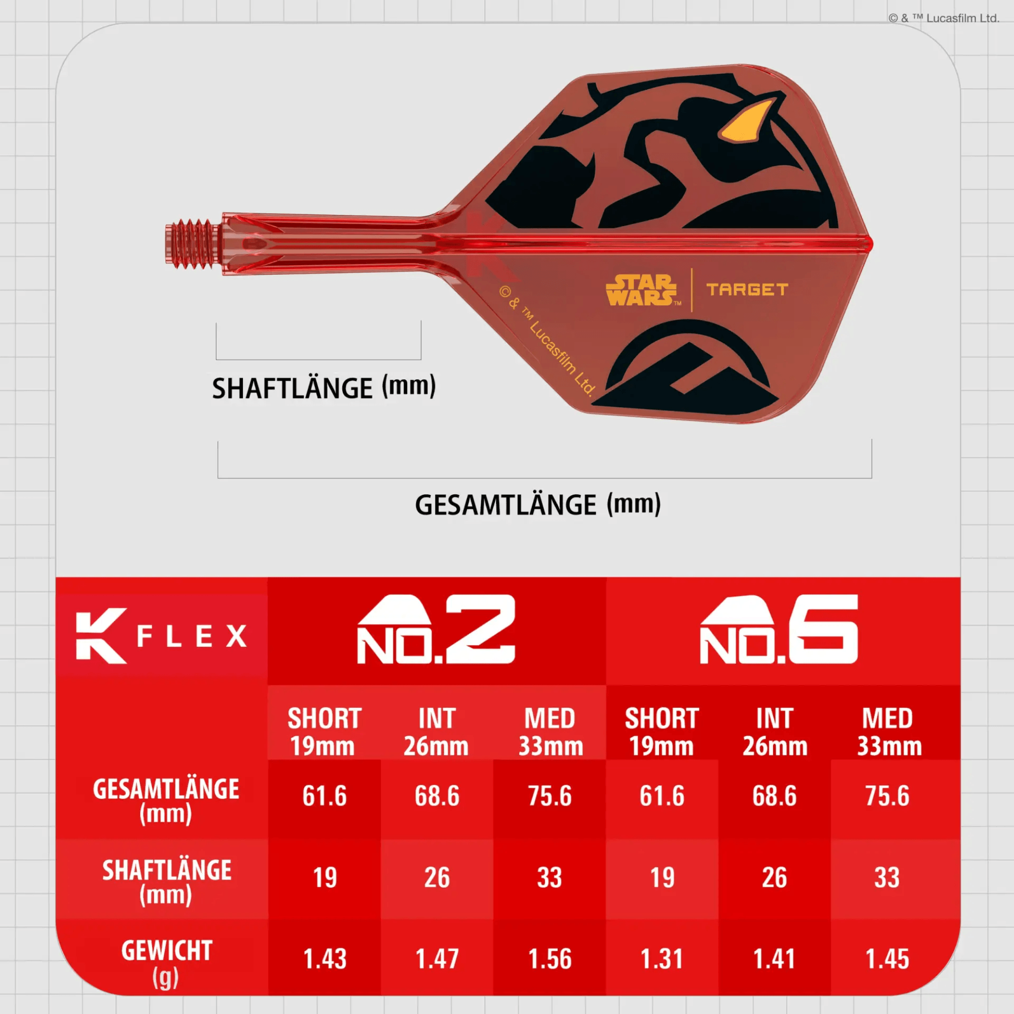 Target Star Wars K-Flex Darth Maul NO6 Größen