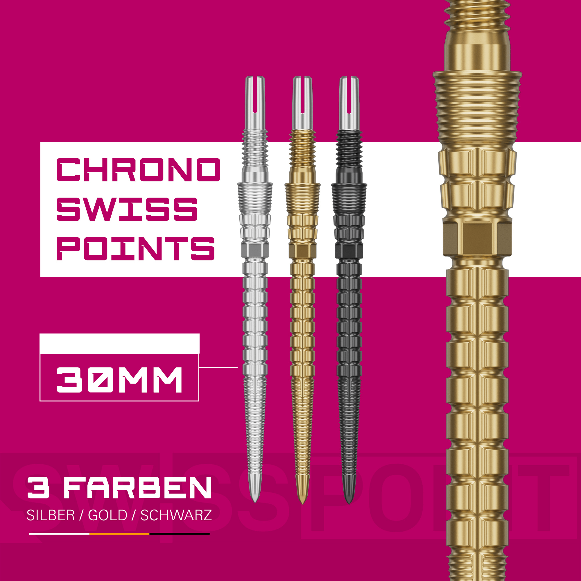 Target Swiss Point Storm Chrono Spitzen - Gold Farben