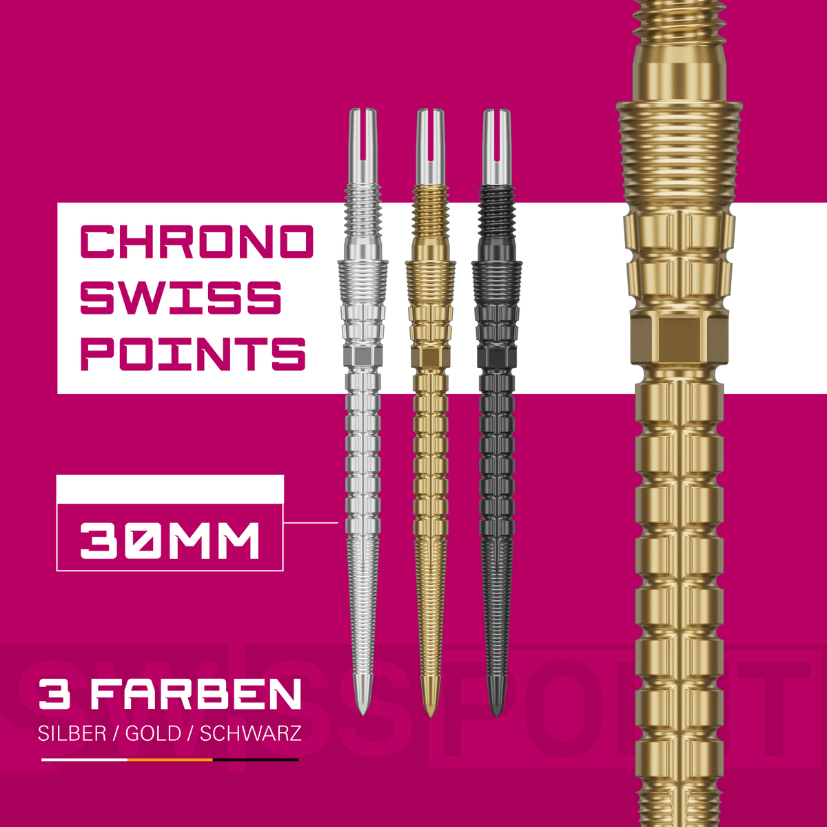 Target Swiss Point Storm Chrono Spitzen - Silber Farben