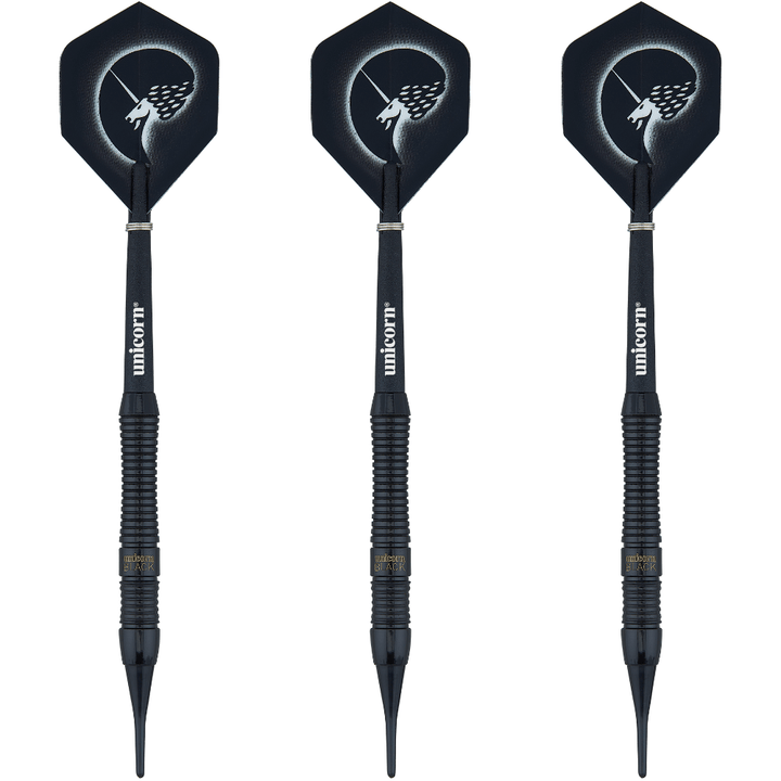 Unicorn Core Plus Win Black Brass Softdarts Set 