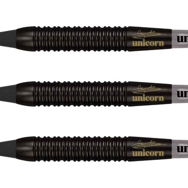 Unicorn Gary Anderson Black Brass Softdarts Detail