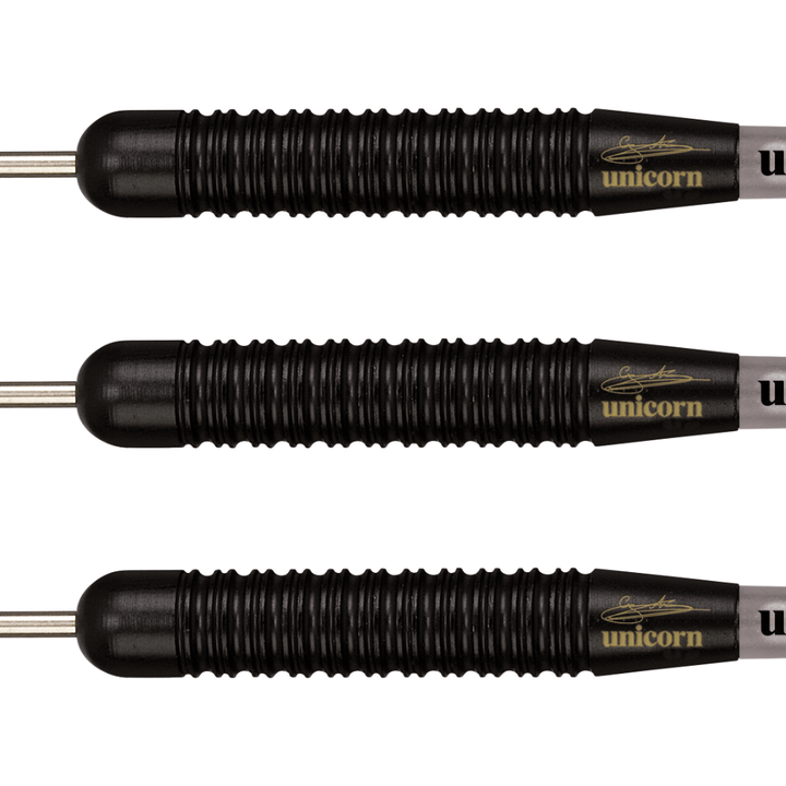 Unicorn Gary Anderson Black Brass Steeldarts Detail