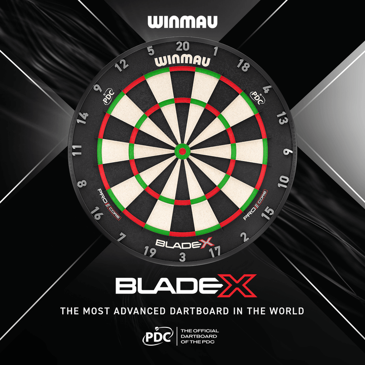 Winmau Blade X Pro Core Official PDC Dartboard Boardansicht