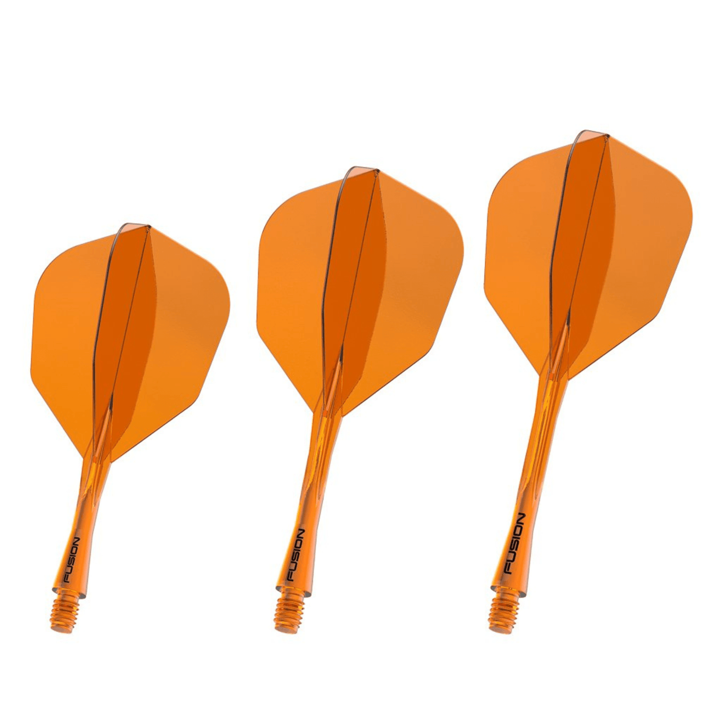 Winmau Fusion Integrated Flight System Small Neon Orange Set