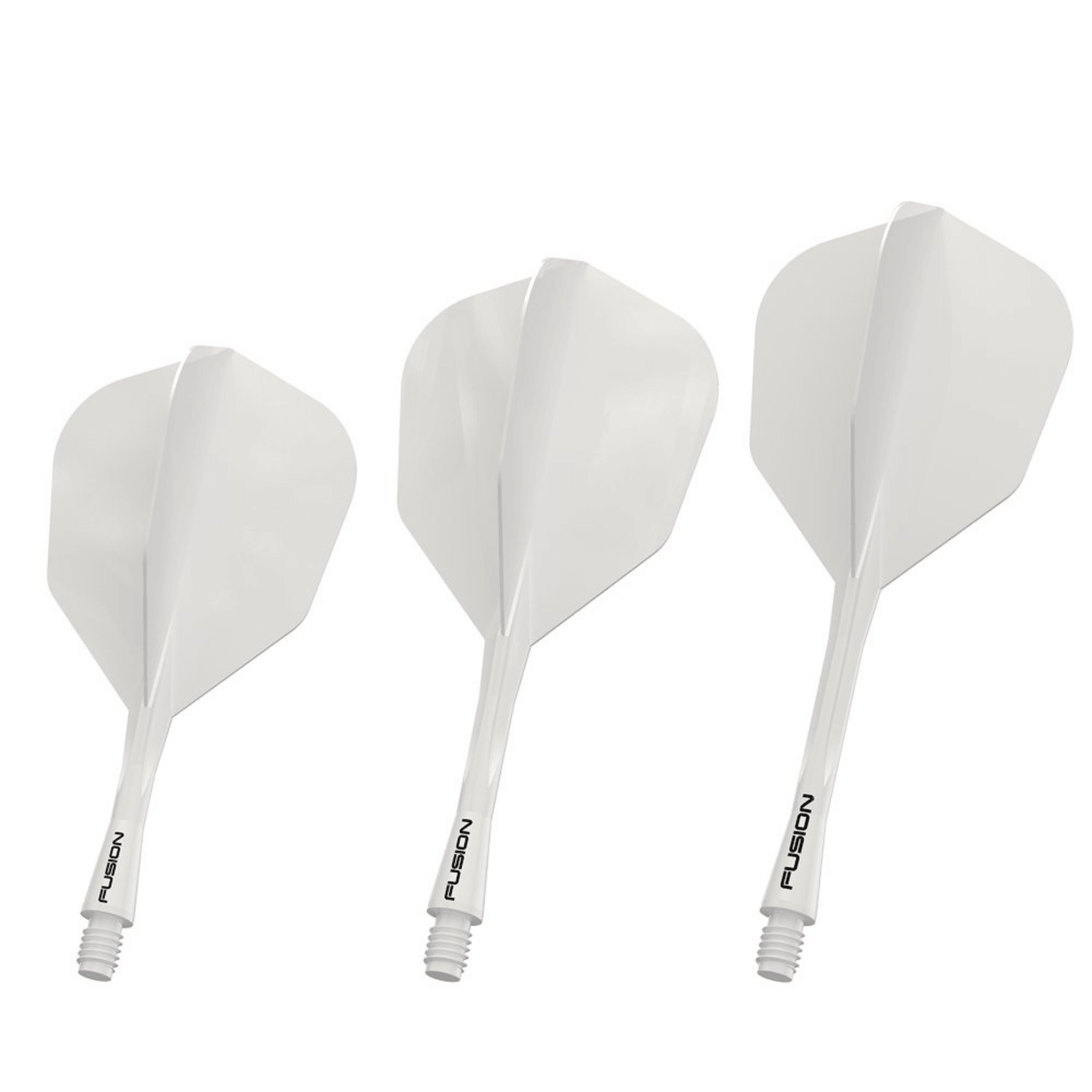 Winmau Fusion Integrated Flight System Small Solid White Set