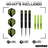 Winmau MVG SE Brass Steeldarts Lieferumfang