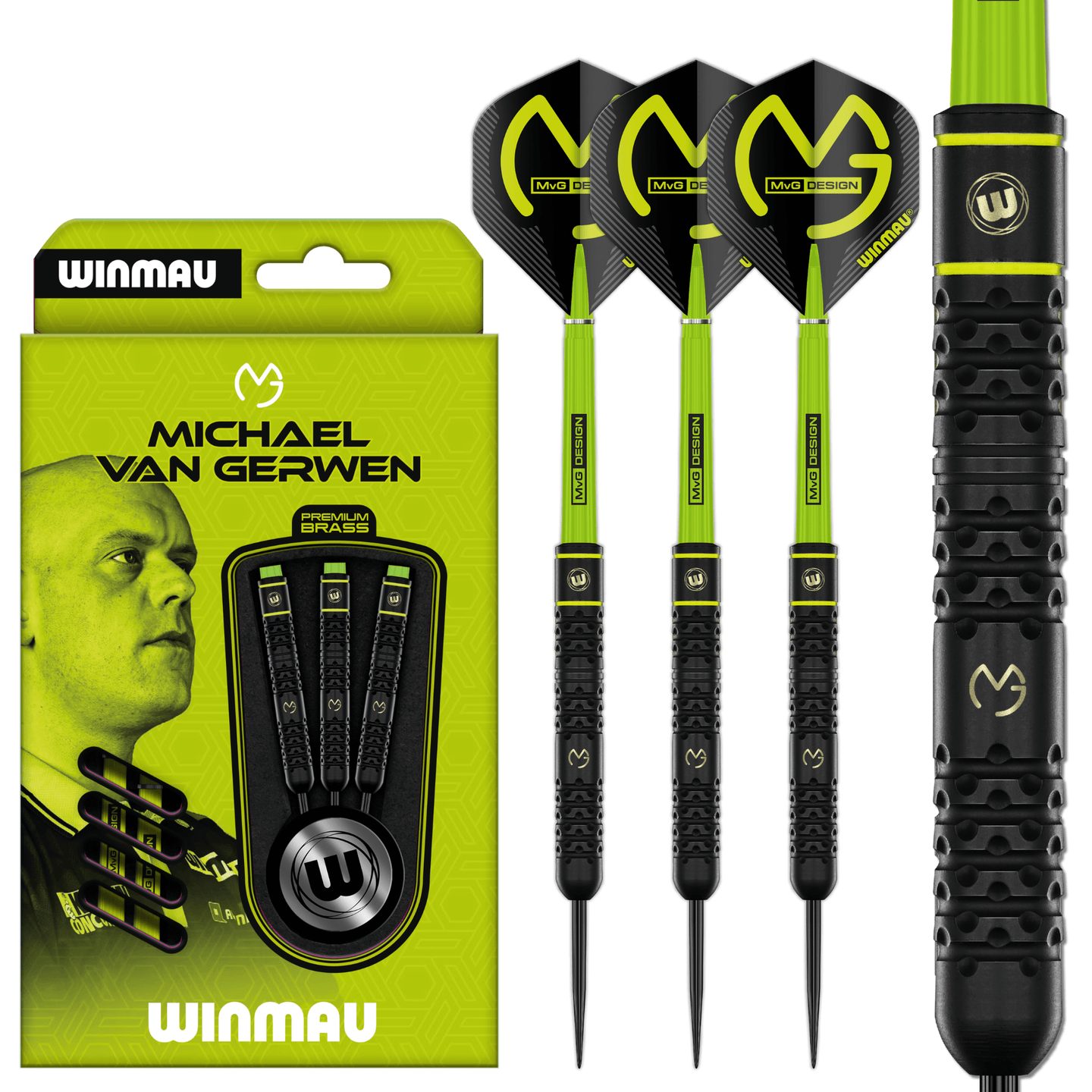 Winmau MVG SE Brass Steeldarts Verpackung