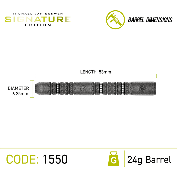 Winmau MVG Signature Edition Steeldarts Größen 24g