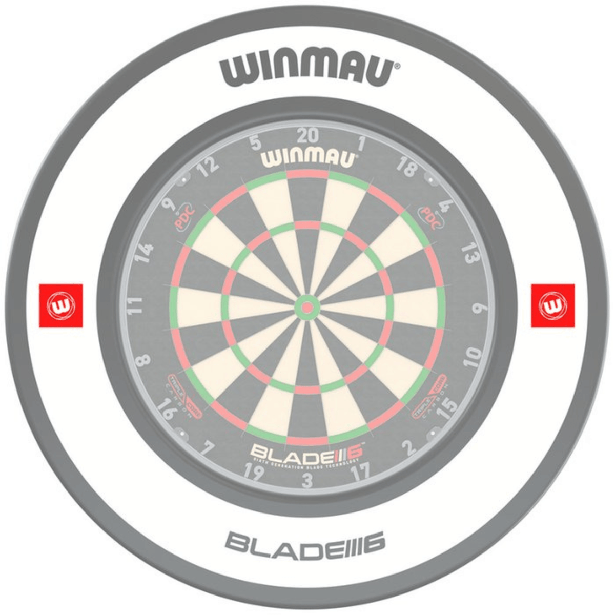 Winmau Pro-Line 1.0 White Surround mit Board