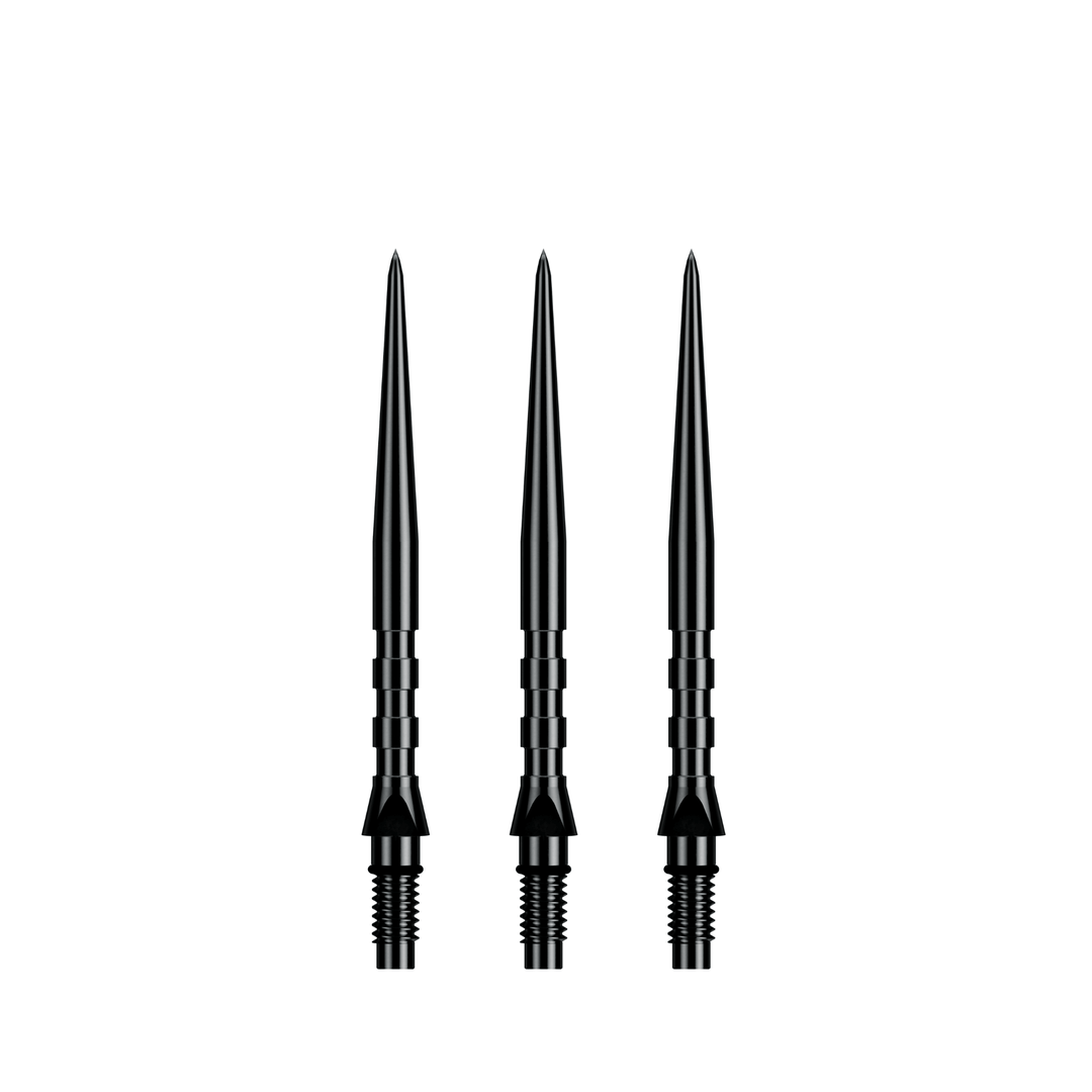 Winmau Switch Point Groove Black Spitzen