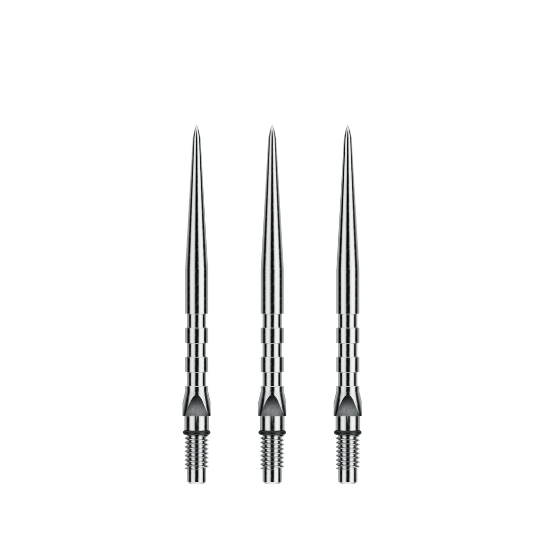 Winmau Switch Point Groove Silver Effect Spitzen